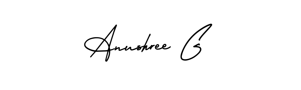 AmerikaSignatureDemo-Regular is a professional signature style that is perfect for those who want to add a touch of class to their signature. It is also a great choice for those who want to make their signature more unique. Get Anushree G name to fancy signature for free. Anushree G signature style 3 images and pictures png