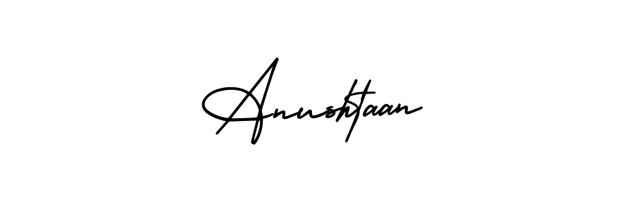 How to make Anushtaan signature? AmerikaSignatureDemo-Regular is a professional autograph style. Create handwritten signature for Anushtaan name. Anushtaan signature style 3 images and pictures png