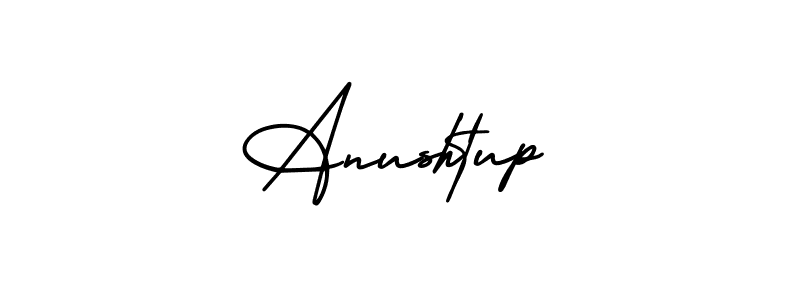 Make a short Anushtup signature style. Manage your documents anywhere anytime using AmerikaSignatureDemo-Regular. Create and add eSignatures, submit forms, share and send files easily. Anushtup signature style 3 images and pictures png