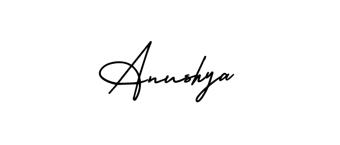 How to Draw Anushya signature style? AmerikaSignatureDemo-Regular is a latest design signature styles for name Anushya. Anushya signature style 3 images and pictures png