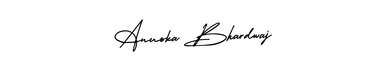 Also You can easily find your signature by using the search form. We will create Anuska Bhardwaj name handwritten signature images for you free of cost using AmerikaSignatureDemo-Regular sign style. Anuska Bhardwaj signature style 3 images and pictures png