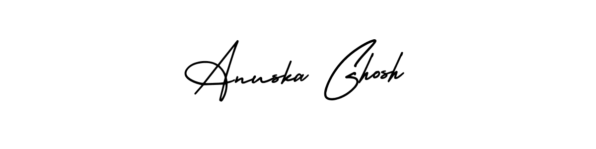 Design your own signature with our free online signature maker. With this signature software, you can create a handwritten (AmerikaSignatureDemo-Regular) signature for name Anuska Ghosh. Anuska Ghosh signature style 3 images and pictures png