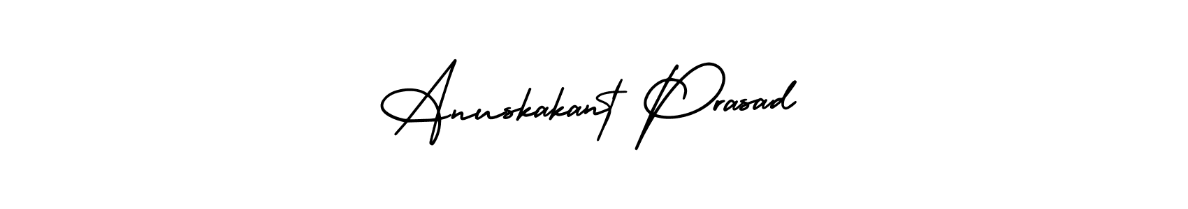 Also we have Anuskakant Prasad name is the best signature style. Create professional handwritten signature collection using AmerikaSignatureDemo-Regular autograph style. Anuskakant Prasad signature style 3 images and pictures png