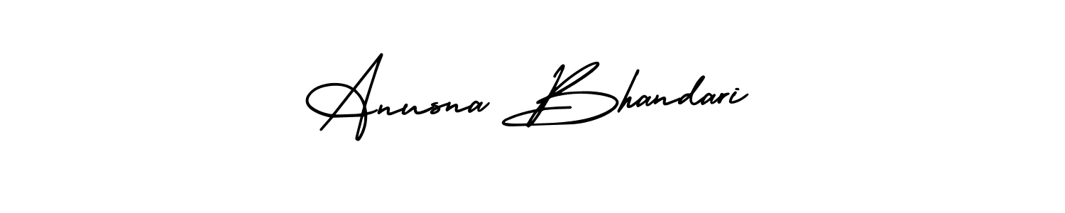 It looks lik you need a new signature style for name Anusna Bhandari. Design unique handwritten (AmerikaSignatureDemo-Regular) signature with our free signature maker in just a few clicks. Anusna Bhandari signature style 3 images and pictures png