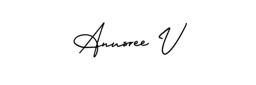 Here are the top 10 professional signature styles for the name Anusree V. These are the best autograph styles you can use for your name. Anusree V signature style 3 images and pictures png