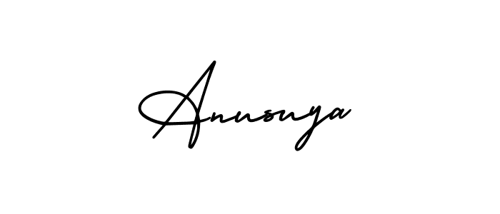 Also You can easily find your signature by using the search form. We will create Anusuya name handwritten signature images for you free of cost using AmerikaSignatureDemo-Regular sign style. Anusuya signature style 3 images and pictures png