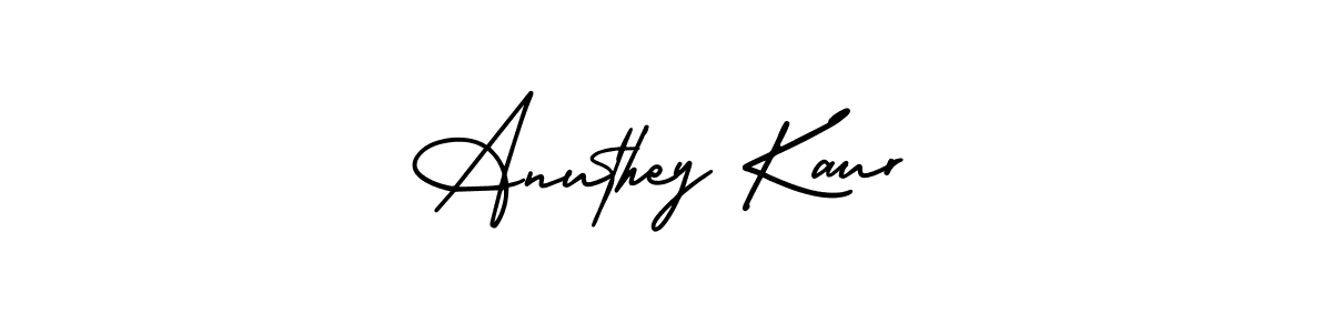 Similarly AmerikaSignatureDemo-Regular is the best handwritten signature design. Signature creator online .You can use it as an online autograph creator for name Anuthey Kaur. Anuthey Kaur signature style 3 images and pictures png