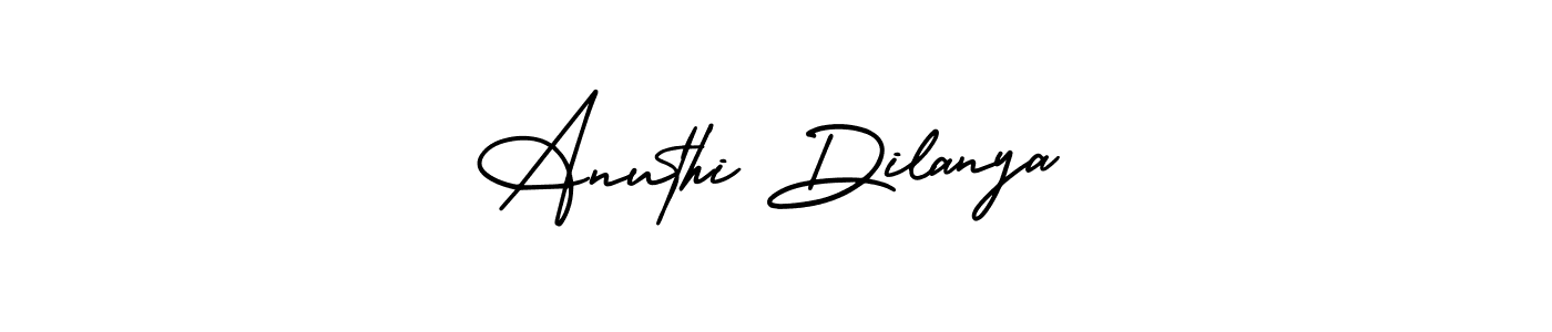 Anuthi Dilanya stylish signature style. Best Handwritten Sign (AmerikaSignatureDemo-Regular) for my name. Handwritten Signature Collection Ideas for my name Anuthi Dilanya. Anuthi Dilanya signature style 3 images and pictures png