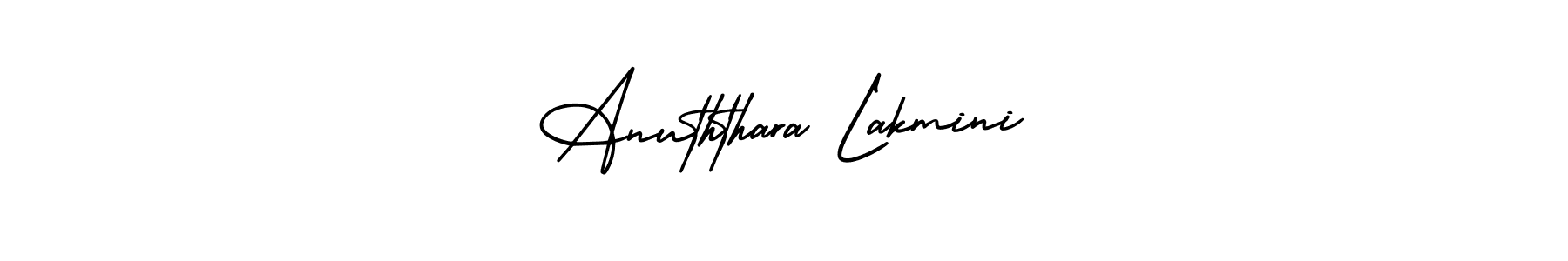Anuththara Lakmini stylish signature style. Best Handwritten Sign (AmerikaSignatureDemo-Regular) for my name. Handwritten Signature Collection Ideas for my name Anuththara Lakmini. Anuththara Lakmini signature style 3 images and pictures png