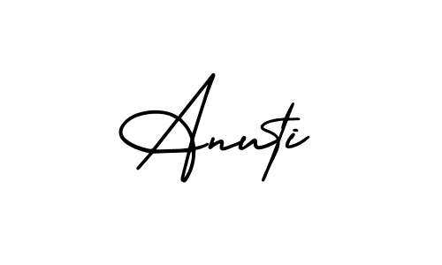 Create a beautiful signature design for name Anuti. With this signature (AmerikaSignatureDemo-Regular) fonts, you can make a handwritten signature for free. Anuti signature style 3 images and pictures png