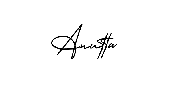 How to make Anutta signature? AmerikaSignatureDemo-Regular is a professional autograph style. Create handwritten signature for Anutta name. Anutta signature style 3 images and pictures png