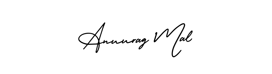 Anuurag Mal stylish signature style. Best Handwritten Sign (AmerikaSignatureDemo-Regular) for my name. Handwritten Signature Collection Ideas for my name Anuurag Mal. Anuurag Mal signature style 3 images and pictures png