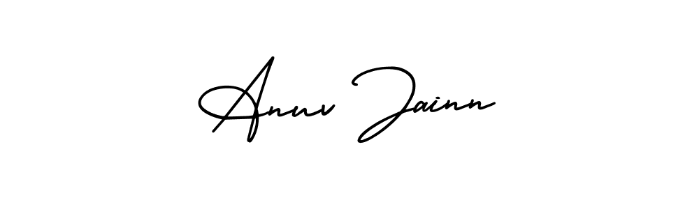 It looks lik you need a new signature style for name Anuv Jainn. Design unique handwritten (AmerikaSignatureDemo-Regular) signature with our free signature maker in just a few clicks. Anuv Jainn signature style 3 images and pictures png