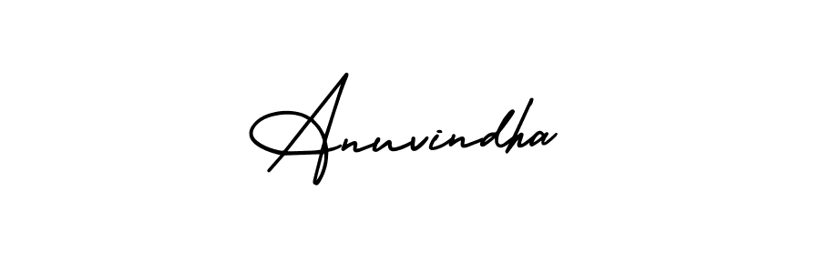 Make a beautiful signature design for name Anuvindha. Use this online signature maker to create a handwritten signature for free. Anuvindha signature style 3 images and pictures png