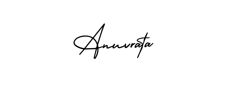 Also we have Anuvrata name is the best signature style. Create professional handwritten signature collection using AmerikaSignatureDemo-Regular autograph style. Anuvrata signature style 3 images and pictures png