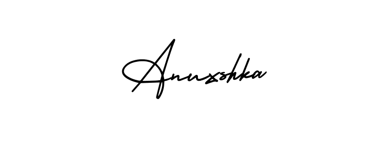 Create a beautiful signature design for name Anuxshka. With this signature (AmerikaSignatureDemo-Regular) fonts, you can make a handwritten signature for free. Anuxshka signature style 3 images and pictures png