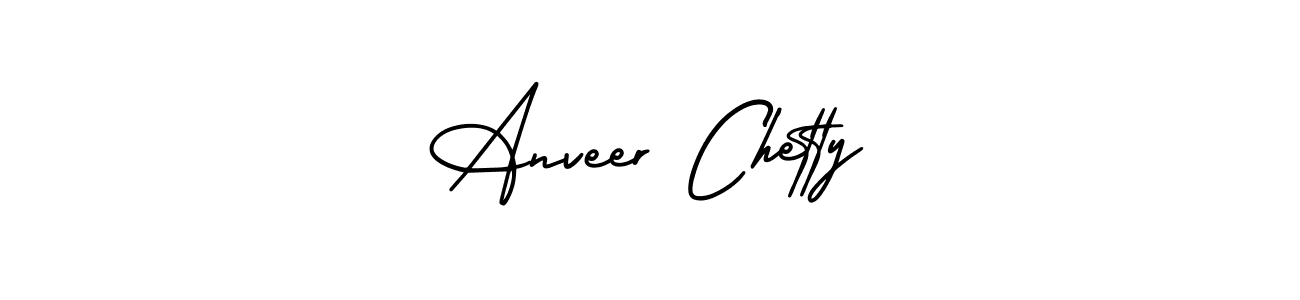 The best way (AmerikaSignatureDemo-Regular) to make a short signature is to pick only two or three words in your name. The name Anveer Chetty include a total of six letters. For converting this name. Anveer Chetty signature style 3 images and pictures png