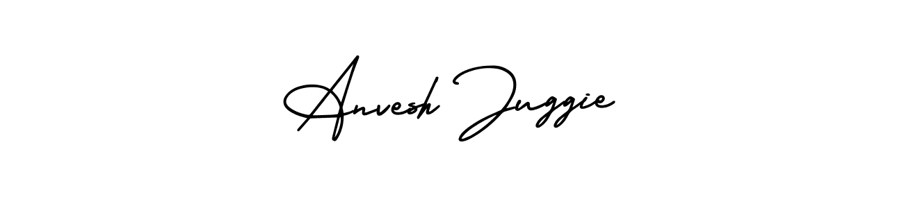 Also You can easily find your signature by using the search form. We will create Anvesh Juggie name handwritten signature images for you free of cost using AmerikaSignatureDemo-Regular sign style. Anvesh Juggie signature style 3 images and pictures png
