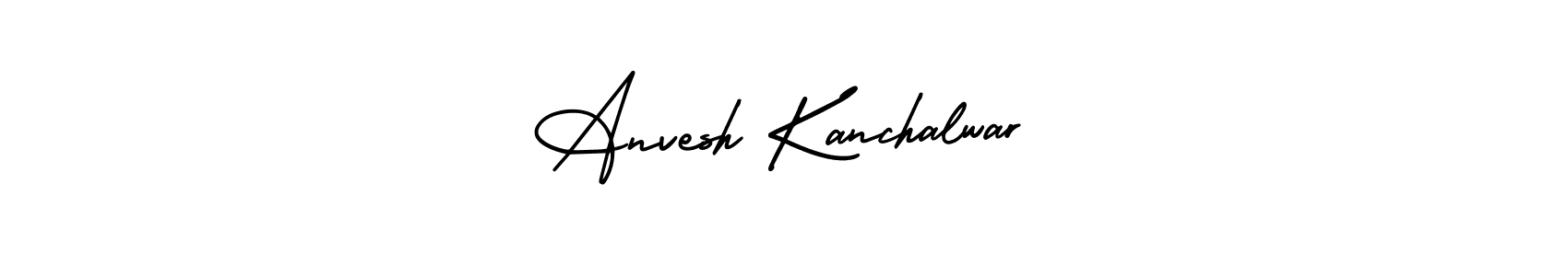 Use a signature maker to create a handwritten signature online. With this signature software, you can design (AmerikaSignatureDemo-Regular) your own signature for name Anvesh Kanchalwar. Anvesh Kanchalwar signature style 3 images and pictures png