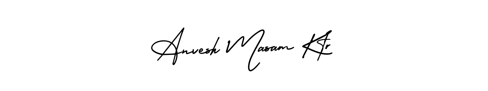 Also You can easily find your signature by using the search form. We will create Anvesh Masam Ktr name handwritten signature images for you free of cost using AmerikaSignatureDemo-Regular sign style. Anvesh Masam Ktr signature style 3 images and pictures png