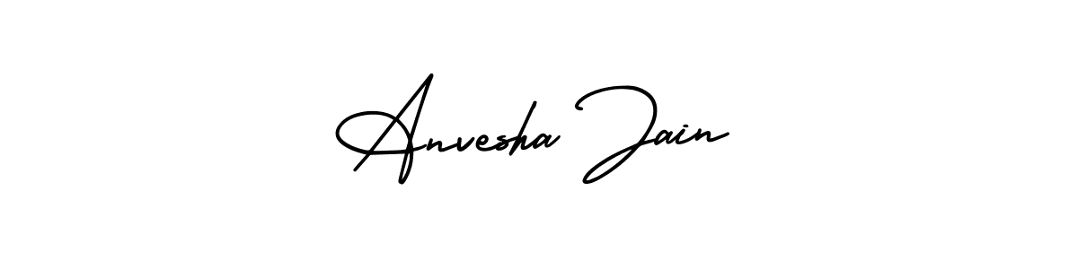 How to Draw Anvesha Jain signature style? AmerikaSignatureDemo-Regular is a latest design signature styles for name Anvesha Jain. Anvesha Jain signature style 3 images and pictures png