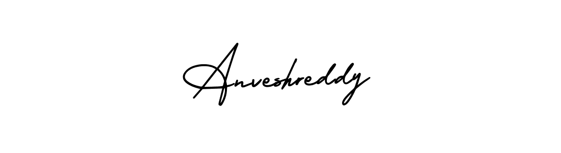 How to make Anveshreddy signature? AmerikaSignatureDemo-Regular is a professional autograph style. Create handwritten signature for Anveshreddy name. Anveshreddy signature style 3 images and pictures png