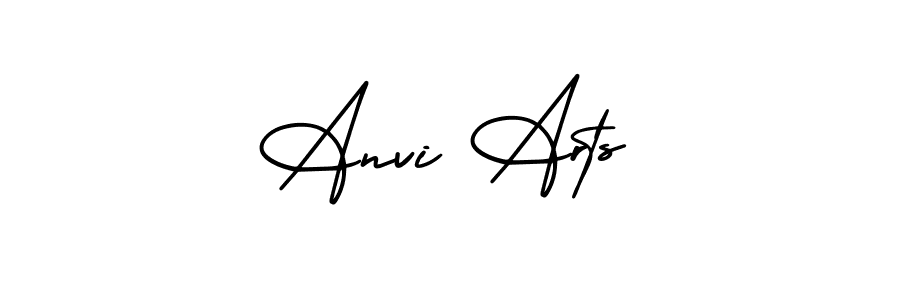 This is the best signature style for the Anvi Arts name. Also you like these signature font (AmerikaSignatureDemo-Regular). Mix name signature. Anvi Arts signature style 3 images and pictures png