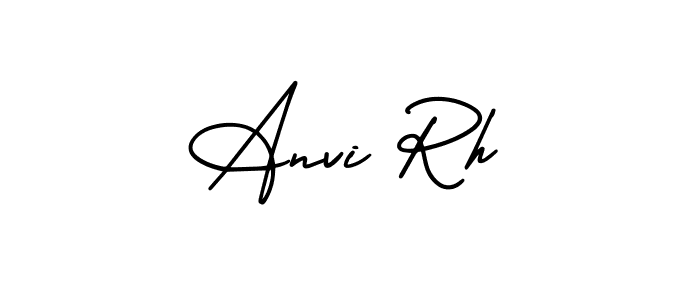 Make a beautiful signature design for name Anvi Rh. Use this online signature maker to create a handwritten signature for free. Anvi Rh signature style 3 images and pictures png