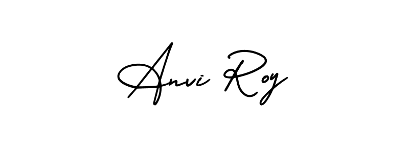 How to make Anvi Roy signature? AmerikaSignatureDemo-Regular is a professional autograph style. Create handwritten signature for Anvi Roy name. Anvi Roy signature style 3 images and pictures png