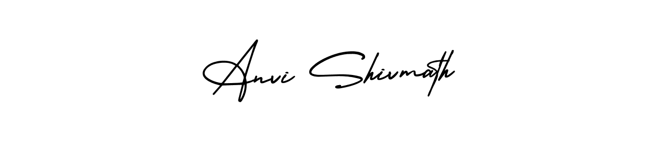 The best way (AmerikaSignatureDemo-Regular) to make a short signature is to pick only two or three words in your name. The name Anvi Shivmath include a total of six letters. For converting this name. Anvi Shivmath signature style 3 images and pictures png