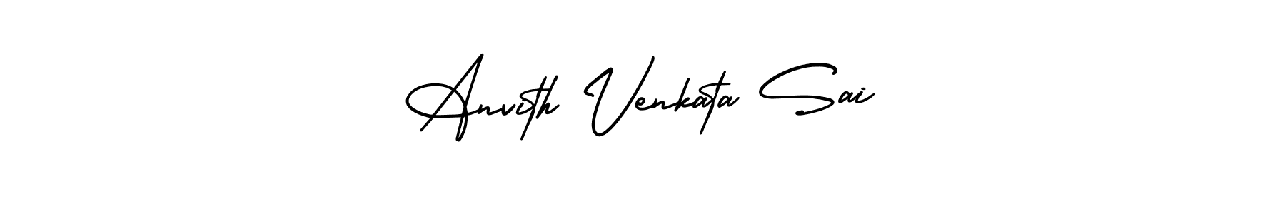 Make a beautiful signature design for name Anvith Venkata Sai. With this signature (AmerikaSignatureDemo-Regular) style, you can create a handwritten signature for free. Anvith Venkata Sai signature style 3 images and pictures png