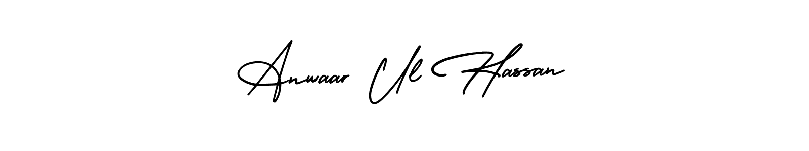 How to Draw Anwaar Ul Hassan signature style? AmerikaSignatureDemo-Regular is a latest design signature styles for name Anwaar Ul Hassan. Anwaar Ul Hassan signature style 3 images and pictures png