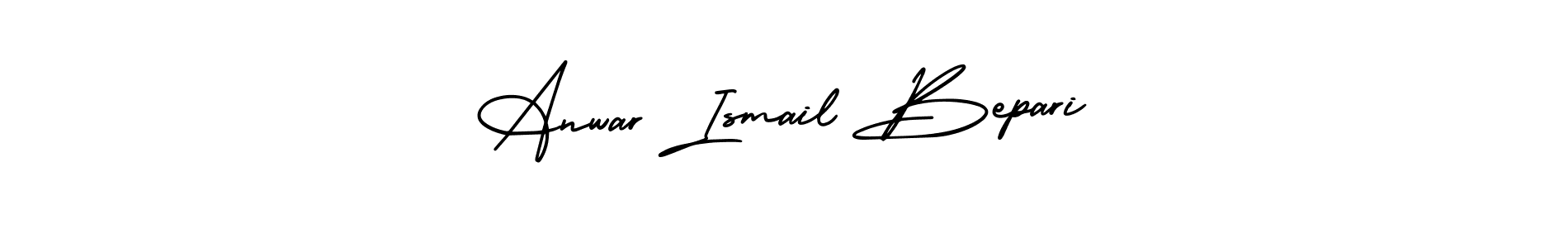Anwar Ismail Bepari stylish signature style. Best Handwritten Sign (AmerikaSignatureDemo-Regular) for my name. Handwritten Signature Collection Ideas for my name Anwar Ismail Bepari. Anwar Ismail Bepari signature style 3 images and pictures png