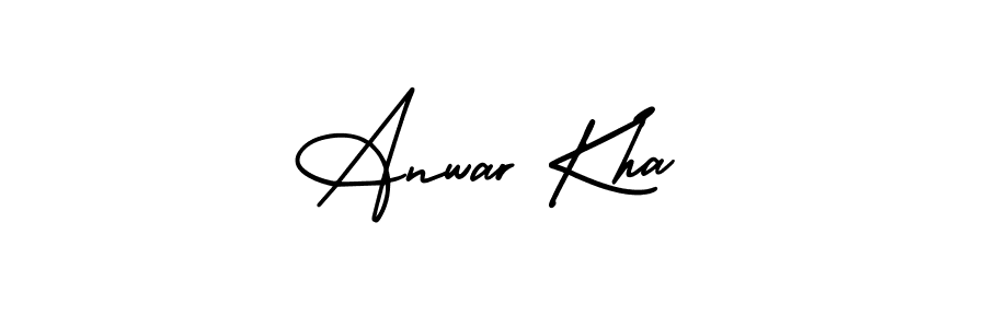 It looks lik you need a new signature style for name Anwar Kha. Design unique handwritten (AmerikaSignatureDemo-Regular) signature with our free signature maker in just a few clicks. Anwar Kha signature style 3 images and pictures png