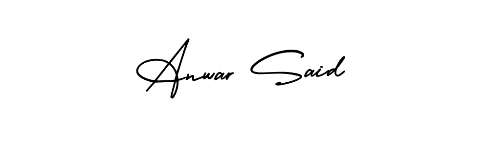 AmerikaSignatureDemo-Regular is a professional signature style that is perfect for those who want to add a touch of class to their signature. It is also a great choice for those who want to make their signature more unique. Get Anwar Said name to fancy signature for free. Anwar Said signature style 3 images and pictures png