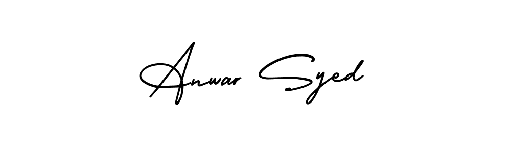 How to make Anwar Syed signature? AmerikaSignatureDemo-Regular is a professional autograph style. Create handwritten signature for Anwar Syed name. Anwar Syed signature style 3 images and pictures png