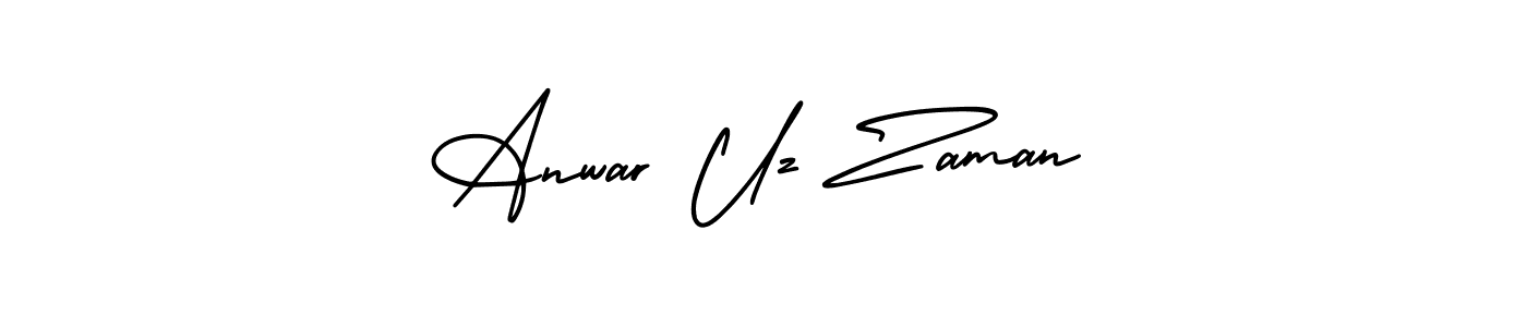 Make a beautiful signature design for name Anwar Uz Zaman. With this signature (AmerikaSignatureDemo-Regular) style, you can create a handwritten signature for free. Anwar Uz Zaman signature style 3 images and pictures png