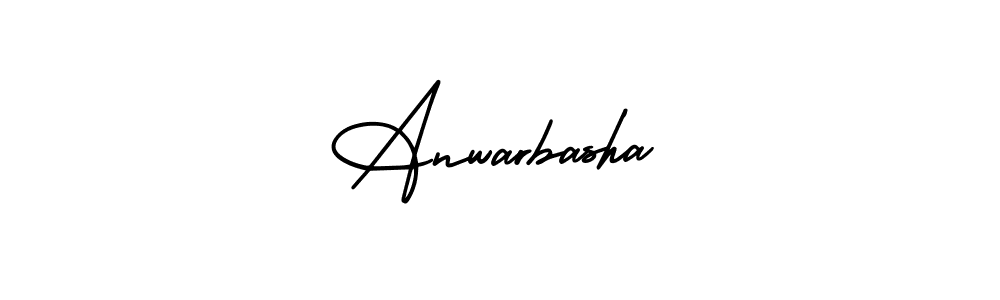 if you are searching for the best signature style for your name Anwarbasha. so please give up your signature search. here we have designed multiple signature styles  using AmerikaSignatureDemo-Regular. Anwarbasha signature style 3 images and pictures png