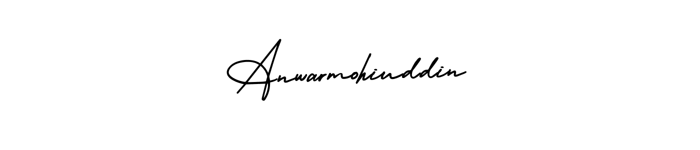 Use a signature maker to create a handwritten signature online. With this signature software, you can design (AmerikaSignatureDemo-Regular) your own signature for name Anwarmohiuddin. Anwarmohiuddin signature style 3 images and pictures png