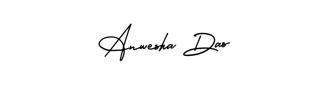 The best way (AmerikaSignatureDemo-Regular) to make a short signature is to pick only two or three words in your name. The name Anwesha Das include a total of six letters. For converting this name. Anwesha Das signature style 3 images and pictures png