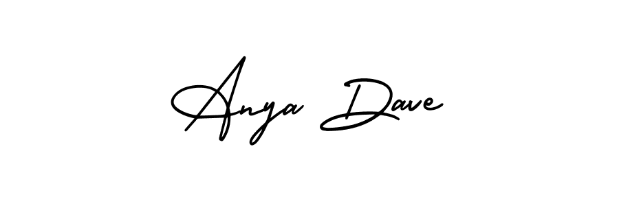 The best way (AmerikaSignatureDemo-Regular) to make a short signature is to pick only two or three words in your name. The name Anya Dave include a total of six letters. For converting this name. Anya Dave signature style 3 images and pictures png