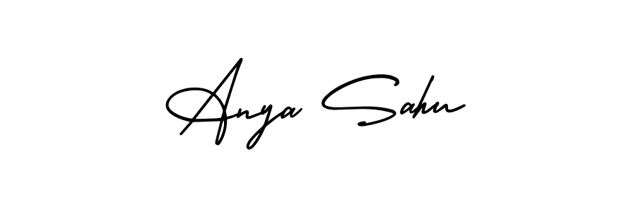 Make a beautiful signature design for name Anya Sahu. With this signature (AmerikaSignatureDemo-Regular) style, you can create a handwritten signature for free. Anya Sahu signature style 3 images and pictures png