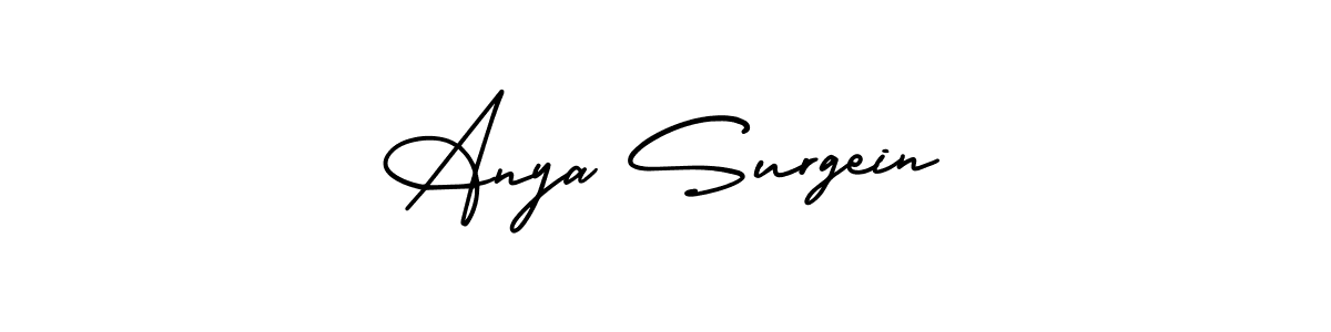 How to make Anya Surgein signature? AmerikaSignatureDemo-Regular is a professional autograph style. Create handwritten signature for Anya Surgein name. Anya Surgein signature style 3 images and pictures png