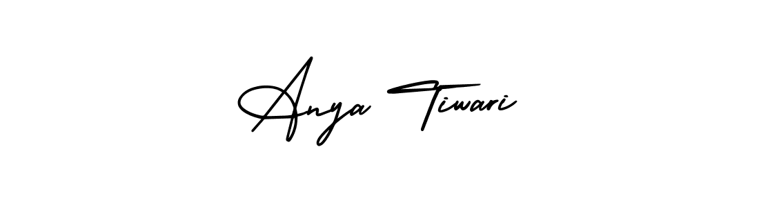 Also You can easily find your signature by using the search form. We will create Anya Tiwari name handwritten signature images for you free of cost using AmerikaSignatureDemo-Regular sign style. Anya Tiwari signature style 3 images and pictures png