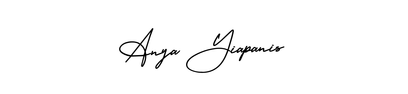 Design your own signature with our free online signature maker. With this signature software, you can create a handwritten (AmerikaSignatureDemo-Regular) signature for name Anya Yiapanis. Anya Yiapanis signature style 3 images and pictures png