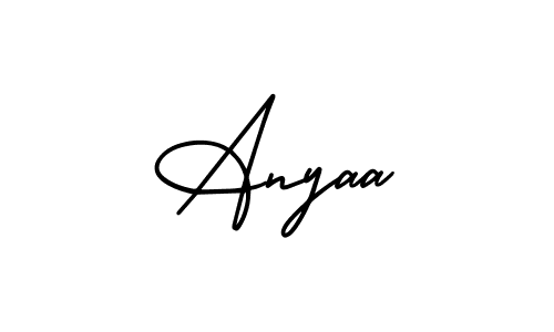 It looks lik you need a new signature style for name Anyaa. Design unique handwritten (AmerikaSignatureDemo-Regular) signature with our free signature maker in just a few clicks. Anyaa signature style 3 images and pictures png