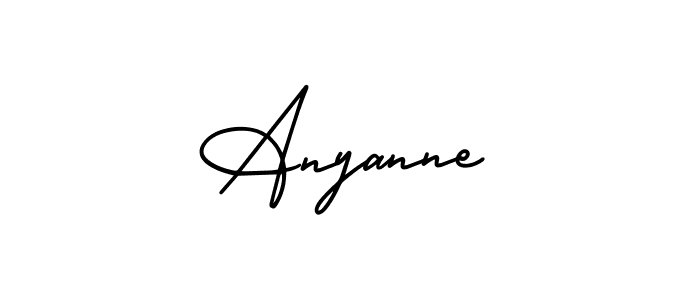 Make a beautiful signature design for name Anyanne. With this signature (AmerikaSignatureDemo-Regular) style, you can create a handwritten signature for free. Anyanne signature style 3 images and pictures png