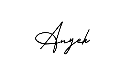 Create a beautiful signature design for name Anyeh. With this signature (AmerikaSignatureDemo-Regular) fonts, you can make a handwritten signature for free. Anyeh signature style 3 images and pictures png