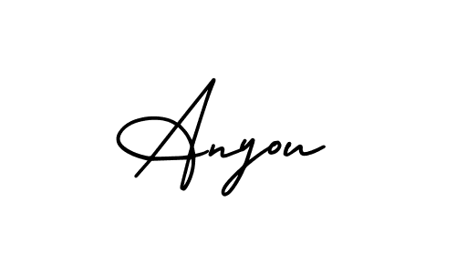 Make a beautiful signature design for name Anyou. Use this online signature maker to create a handwritten signature for free. Anyou signature style 3 images and pictures png