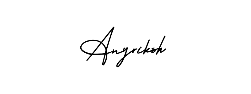Make a beautiful signature design for name Anyriksh. Use this online signature maker to create a handwritten signature for free. Anyriksh signature style 3 images and pictures png